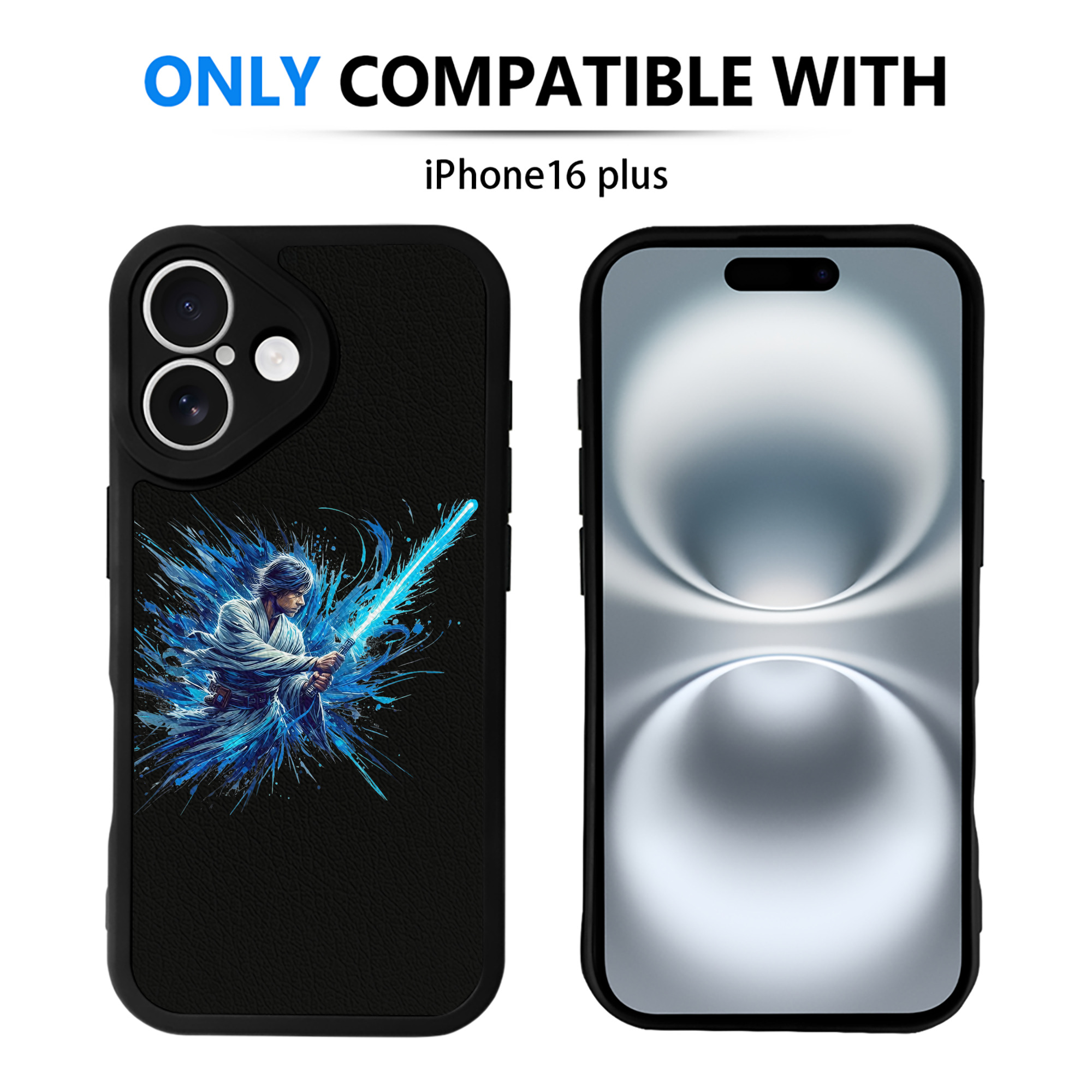 （画像用） スター・ウォーズ Star Wars 【iPhone 16シリーズ対応】シリコンスマホケース（レザー調） 材質：シリコン